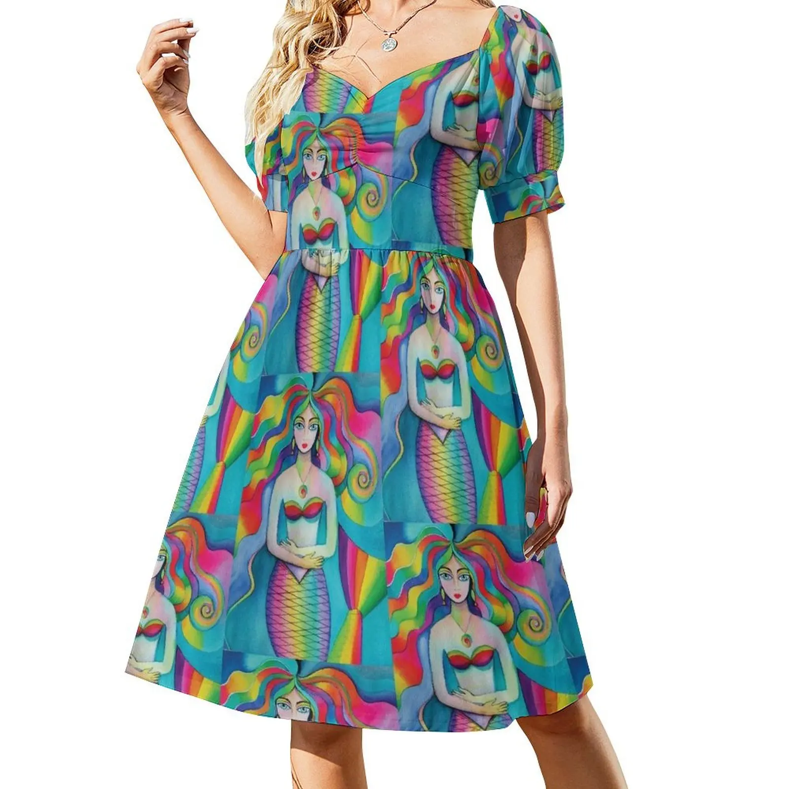 Mermaid create art history Short-Sleeved Dress Dress for girls birthday dress for women luxury 2025
Mermaid create art history Short-Sleeved Dress Dress for girls birthday dress for women luxury 2025