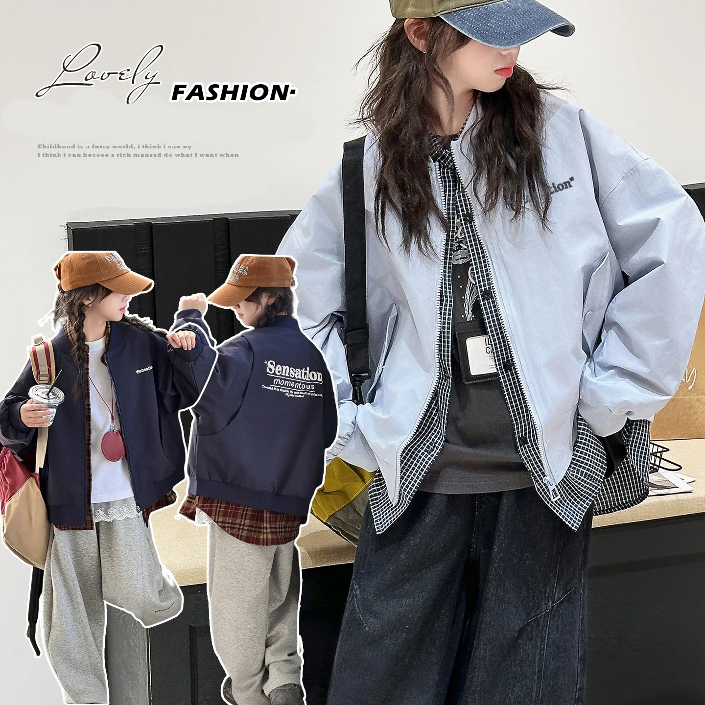 Kids Baseball Coat Age4-14Y Baby Girl Casual Fashion Outfit Toddler Girl Street Outwear Child American Style SpringAutumn Jacket
Kids Baseball Coat Age4-14Y Baby Girl Casual Fashion Outfit Toddler Girl Street Outwear Child American Style SpringAutumn Jacket