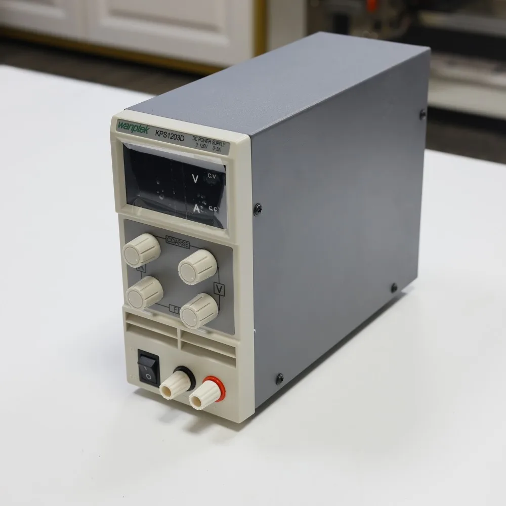120V 3A Benchtop DC Adjustable Variable Power Supply, Repair, Lab, School, Test, Measurement, Plating, Charging, KPS1203D
120V 3A Benchtop DC Adjustable Variable Power Supply, Repair, Lab, School, Test, Measurement, Plating, Charging, KPS1203D
