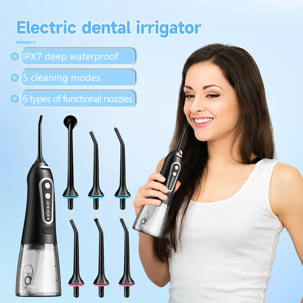 Electric dental rinser Portable dental cleaner Ultrasonic water flosser Teeth cleaner
Electric dental rinser Portable dental cleaner Ultrasonic water flosser Teeth cleaner