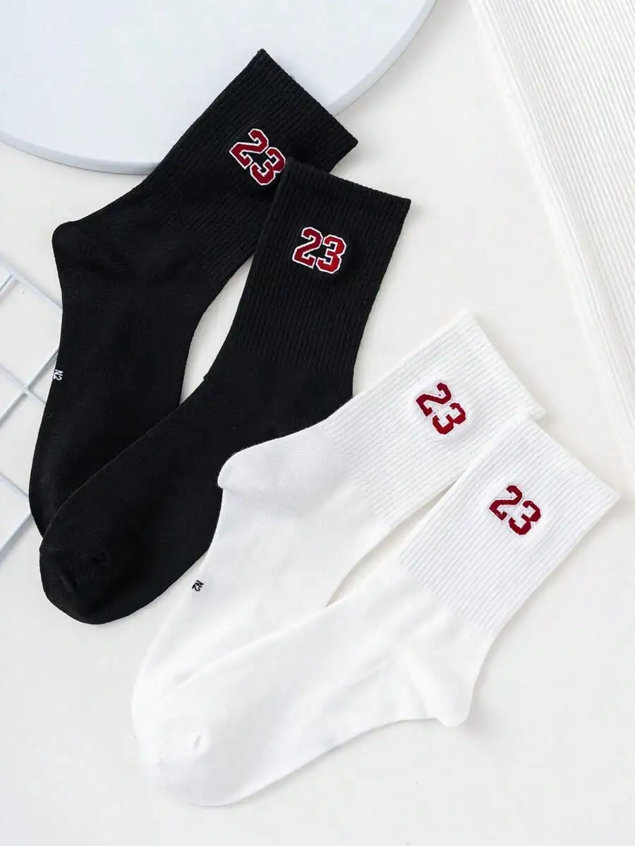 2 Pairs Of Men's Basic Embroidered Digital Pattern Socks, Four Seasons Style, European And American Sizes, Sufficient Size, Comfortable, Breathable, Wear-Resistant And Not Stuffy, Suitable Daily Wear, Suitable Couples And Men And Women, Made Of High-Quali
2 Pairs Of Men's Basic Embroidered Digital Pattern Socks, Four Seasons Style, European And American Sizes, Sufficient Size, Comfortable, Breathable, Wear-Resistant And Not Stuffy, Suitable Daily Wear, Suitable Couples And Men And Women, Made Of High-Quali