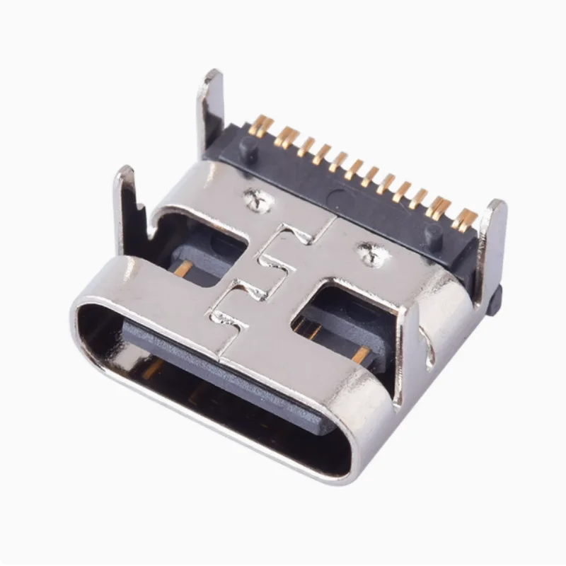 200pcs Type-C female socket 16P pin length 2.0, 3A 5A high current board mounted with four pin plug-in board
200pcs Type-C female socket 16P pin length 2.0, 3A 5A high current board mounted with four pin plug-in board