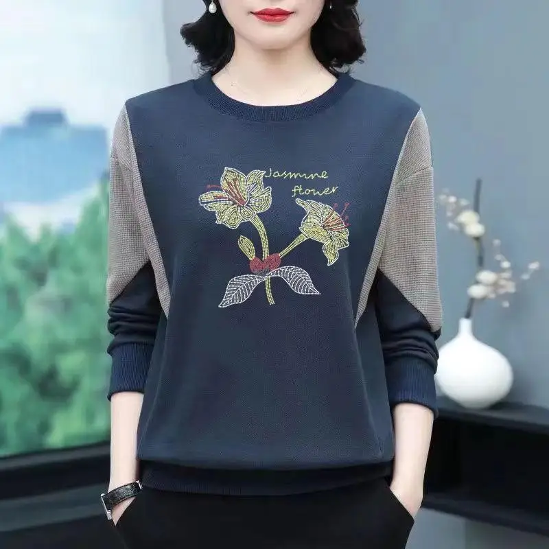 Thickened Fleece Long Sleeve Sweatshirt for Mom Middle-Aged And Elderly Loose Fit round Neck Pullover T-Shirt All-Match Top
Thickened Fleece Long Sleeve Sweatshirt for Mom Middle-Aged And Elderly Loose Fit round Neck Pullover T-Shirt All-Match Top
