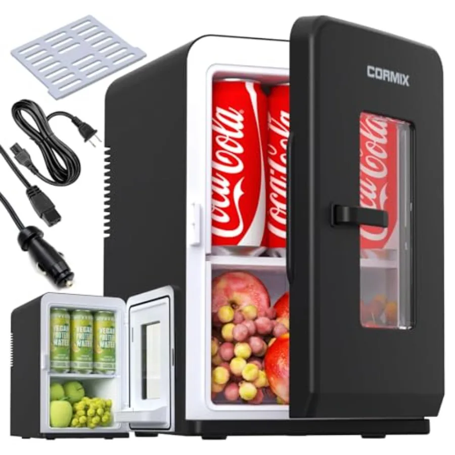 Mini fridge for bedroom: 15L/21-can portable thermoelectric cooler warmer in black, AC/DC powered for office, dorm, carideal fo
Mini fridge for bedroom: 15L/21-can portable thermoelectric cooler warmer in black, AC/DC powered for office, dorm, carideal fo