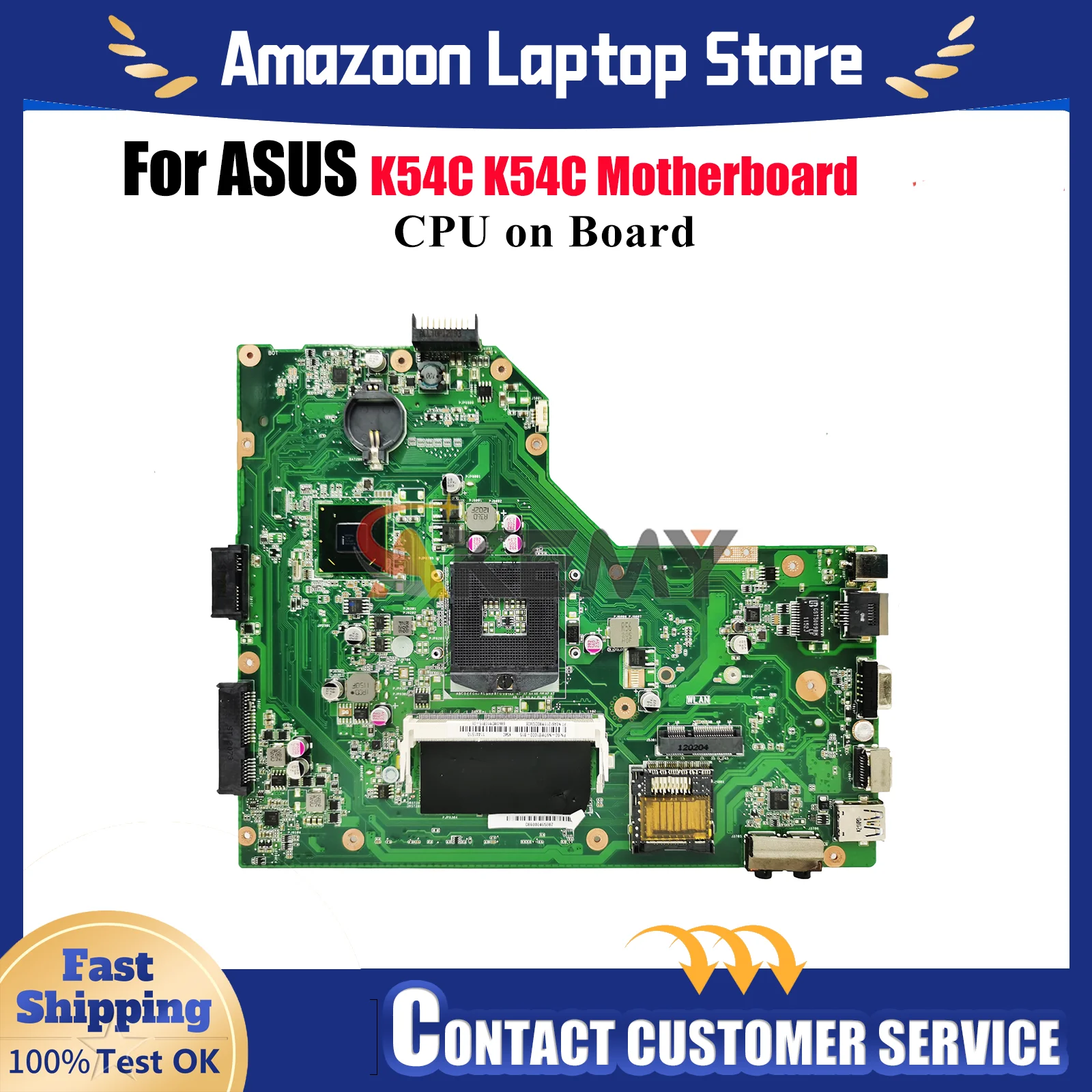 K54C Laptop Motherboard For ASUS K54C K54C Notebook Mainboard With Celeron CPU 100% tests OK fast shipping High quality
K54C Laptop Motherboard For ASUS K54C K54C Notebook Mainboard With Celeron CPU 100% tests OK fast shipping High quality