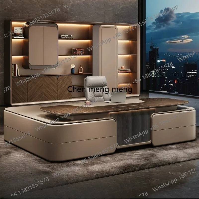High-end boss table Light luxury high-end desk Chairperson's office Large board desk
High-end boss table Light luxury high-end desk Chairperson's office Large board desk