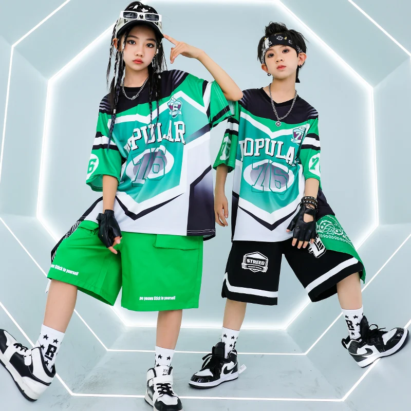 Kids Hip Hop Outfits Clothing Silver Oversized Tshirt Casual Print Shorts for Girl Boy Streetwear Dance Costume Stage Clothes
Kids Hip Hop Outfits Clothing Silver Oversized Tshirt Casual Print Shorts for Girl Boy Streetwear Dance Costume Stage Clothes