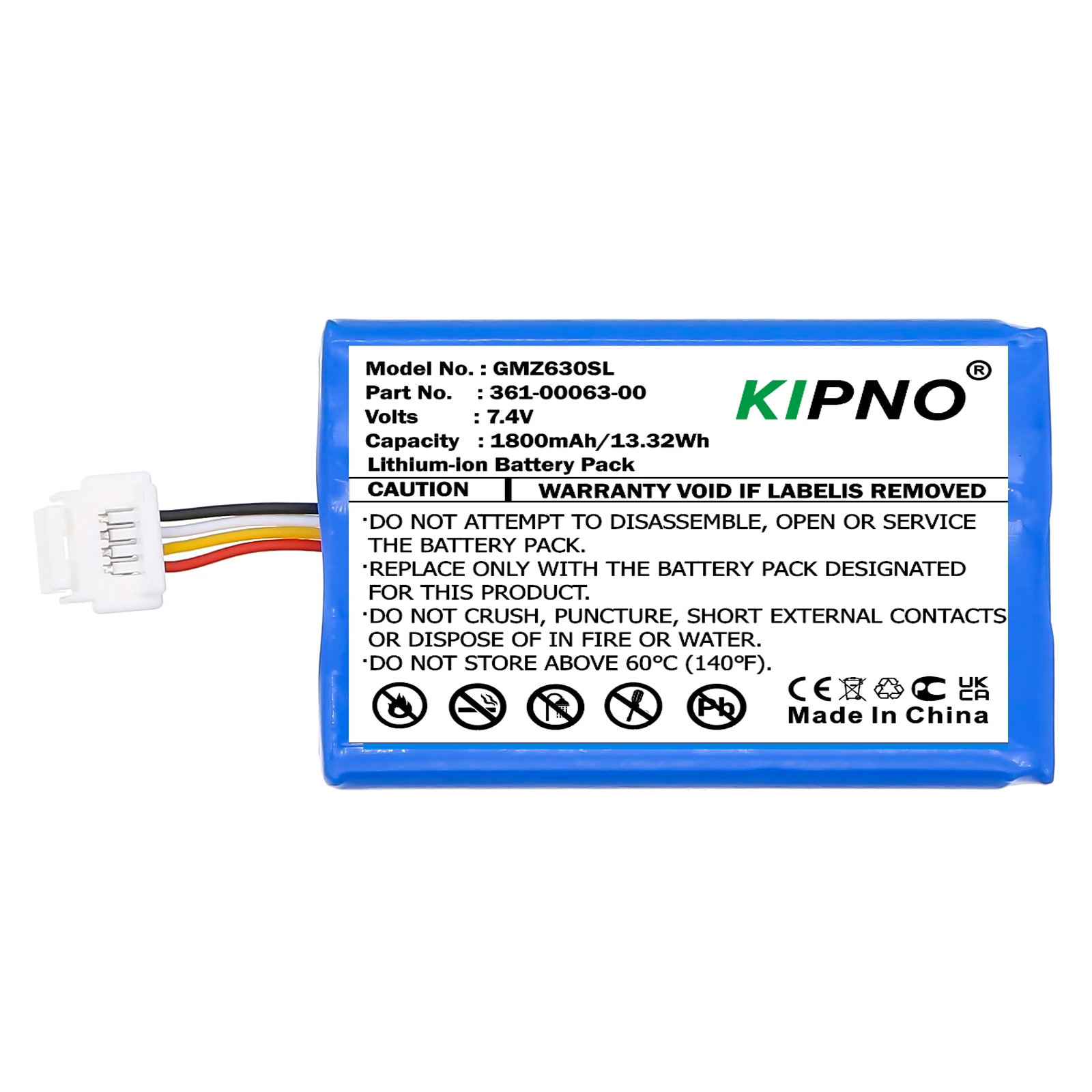 KIPNO 1800mAh/13.32Wh GPS Navigator Battery 361-00063-00 361-00063-04 For Garmin Zumo BMW Motorrad Navigator V VI 6 Endurance
KIPNO 1800mAh/13.32Wh GPS Navigator Battery 361-00063-00 361-00063-04 For Garmin Zumo BMW Motorrad Navigator V VI 6 Endurance
