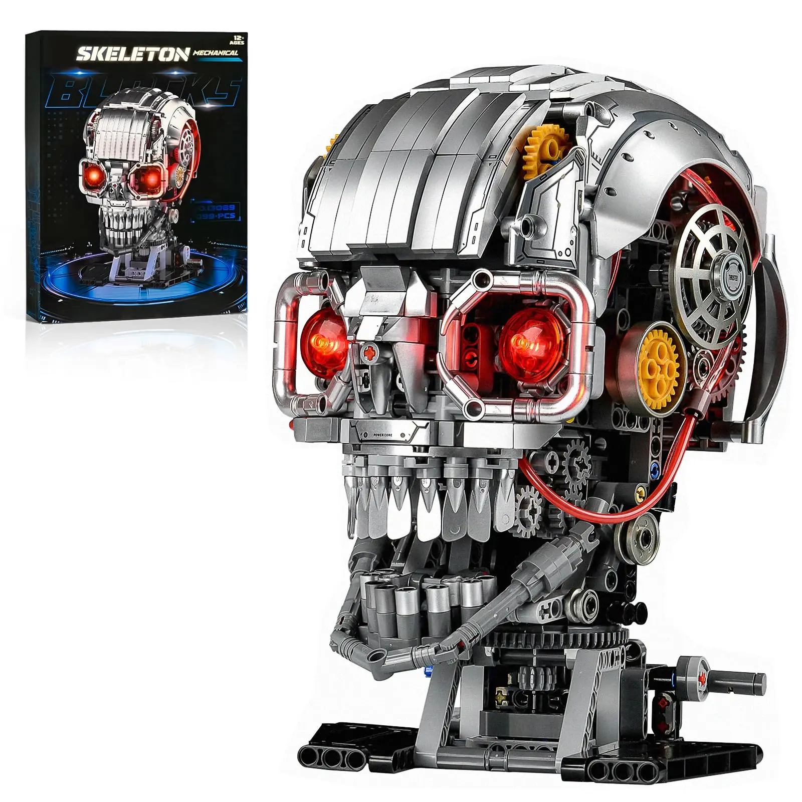 1099PCS Ideas Mechanical Skull Building Set for Adult Animal Display Model Collection Toy with LED Light Home Decor Gift for Boy
1099PCS Ideas Mechanical Skull Building Set for Adult Animal Display Model Collection Toy with LED Light Home Decor Gift for Boy