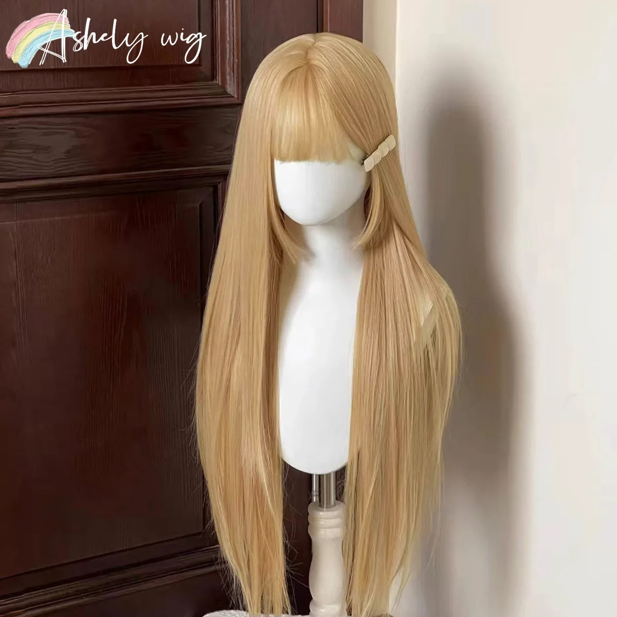 Blonde Wig for Women 85cm Long Straight Hair Wig with Bangs Lolita Wigs High Temperature Fibers Synthetic Wigs for Daily Cosplay
Blonde Wig for Women 85cm Long Straight Hair Wig with Bangs Lolita Wigs High Temperature Fibers Synthetic Wigs for Daily Cosplay