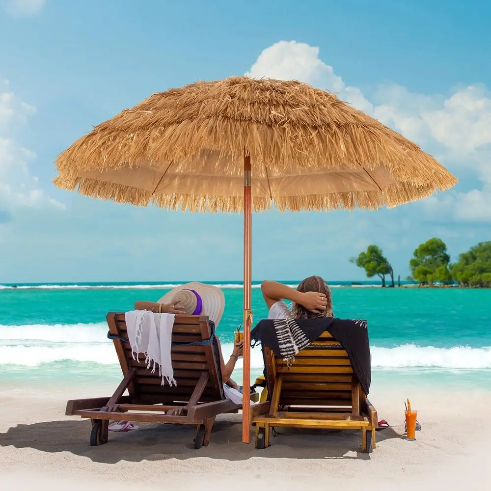 Costway 6.5 FT Thatched Beach Umbrella Tilt Tiki Hawaiian Patio Portable
Costway 6.5 FT Thatched Beach Umbrella Tilt Tiki Hawaiian Patio Portable