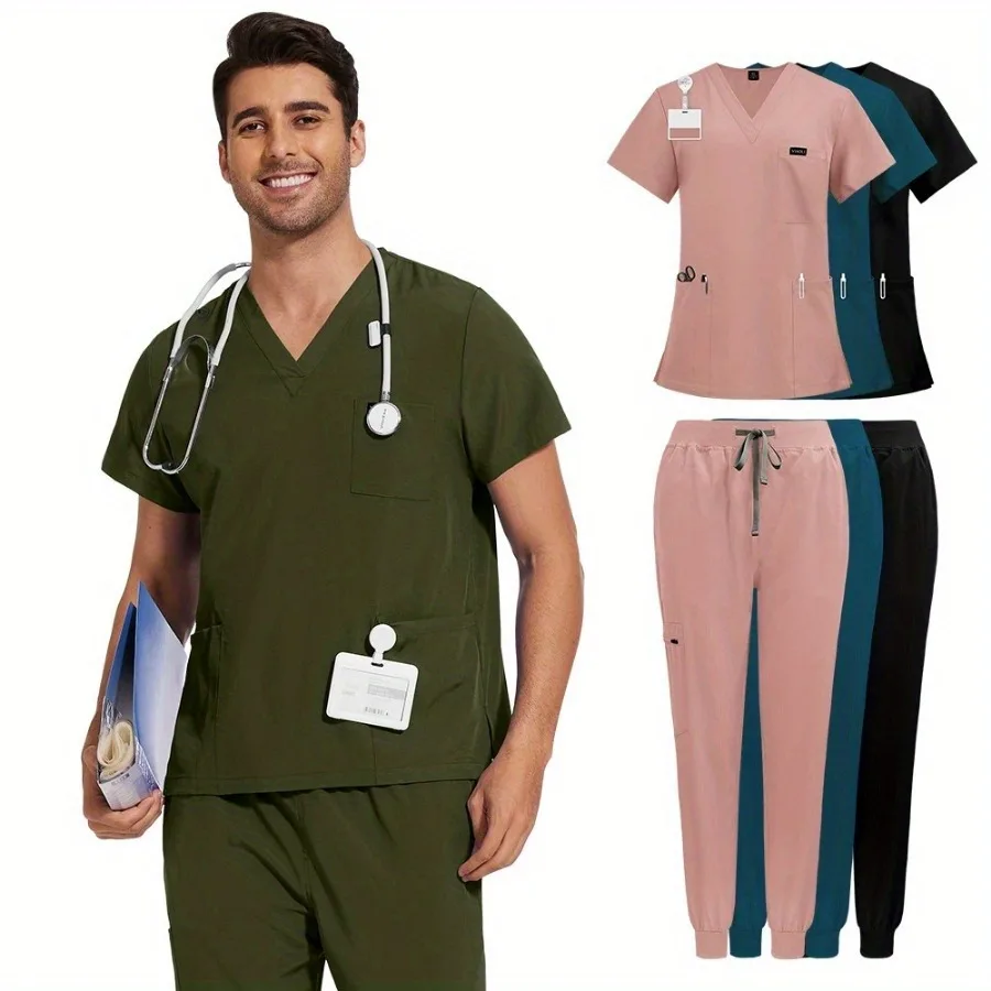 Women's Suit New Color Short-sleeved Hand Washing Clothes for Women's Skin Management Nurse Clothes Beautician Isolation
Women's Suit New Color Short-sleeved Hand Washing Clothes for Women's Skin Management Nurse Clothes Beautician Isolation