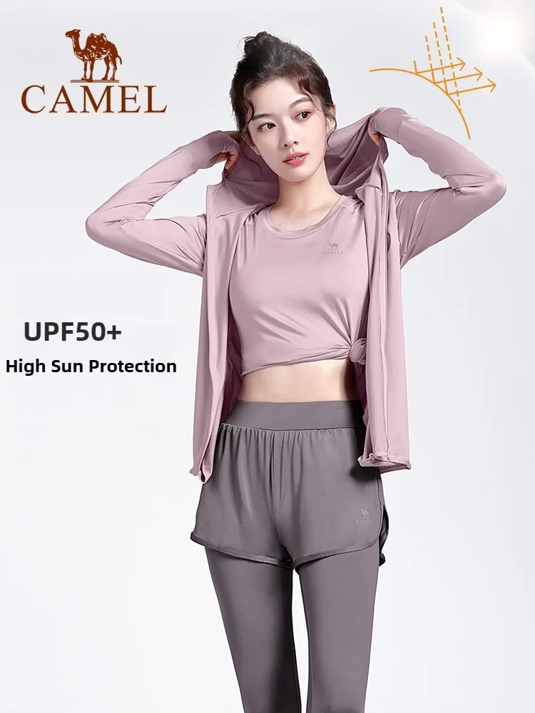 CAMEL Yoga Suit Set for Women's Running Sports Fitness Suit Long Sleeves Versatile Fashion Casual 5-piece Sun Protection Jacket
CAMEL Yoga Suit Set for Women's Running Sports Fitness Suit Long Sleeves Versatile Fashion Casual 5-piece Sun Protection Jacket