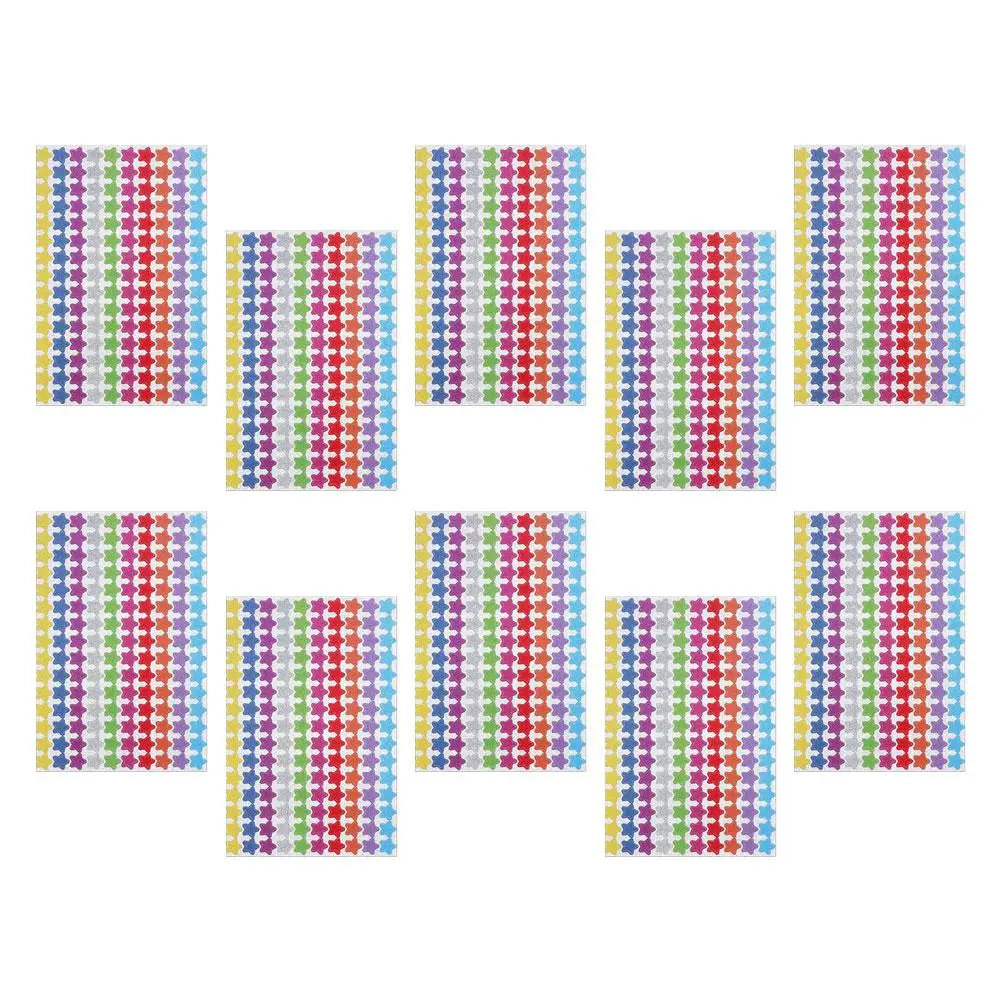 Glitter Five pointed Star Stickers 10 Sheets Mini Self adhesive Reward Kids Material Bright Colors Bulk Packaging
Glitter Five pointed Star Stickers 10 Sheets Mini Self adhesive Reward Kids Material Bright Colors Bulk Packaging