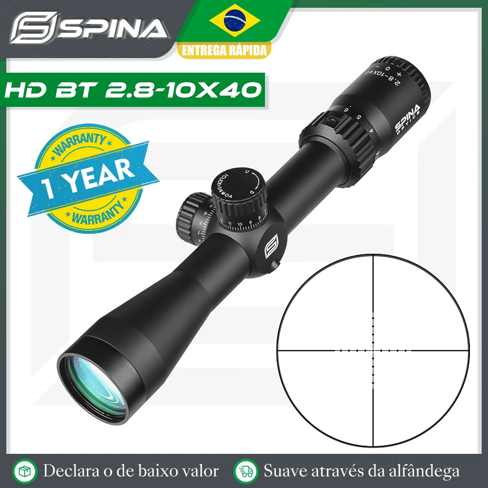 SPINA OPTICS BT 2.8-10X40 Tactical Hunting Riflescope 1/4MOA Mil Dot Reticle Scope Sight Fit PCP AR15.556etc
SPINA OPTICS BT 2.8-10X40 Tactical Hunting Riflescope 1/4MOA Mil Dot Reticle Scope Sight Fit PCP AR15.556etc