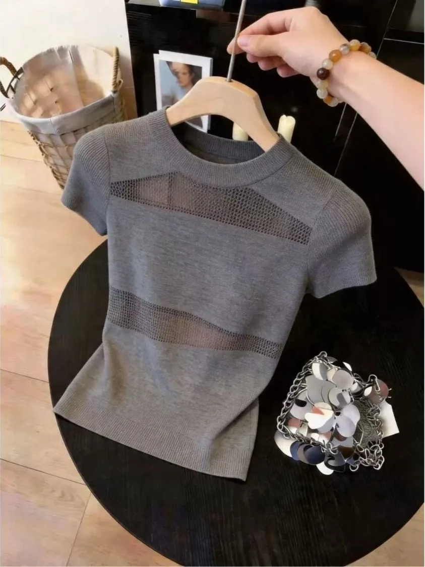 Stylish Unique Women's Top Super Beautiful Design Sensation Slimming Short Sleeve Knitted French Style Fashion Summer New Arr...
Stylish Unique Women's Top Super Beautiful Design Sensation Slimming Short Sleeve Knitted French Style Fashion Summer New Arr...