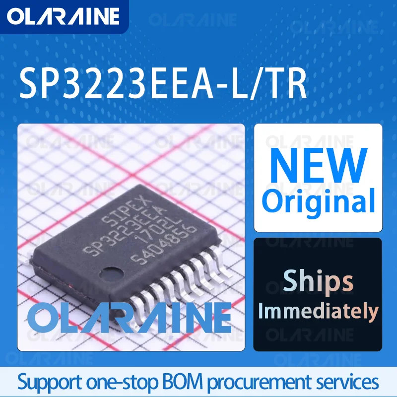 5/10/100Pcs SP3223EEA-L/TR SSOP-20 original 100% New ic chip RS-232 interface integrated circuit RoHS 2 Receiver Voltage - 5.5 V
5/10/100Pcs SP3223EEA-L/TR SSOP-20 original 100% New ic chip RS-232 interface integrated circuit RoHS 2 Receiver Voltage - 5.5 V