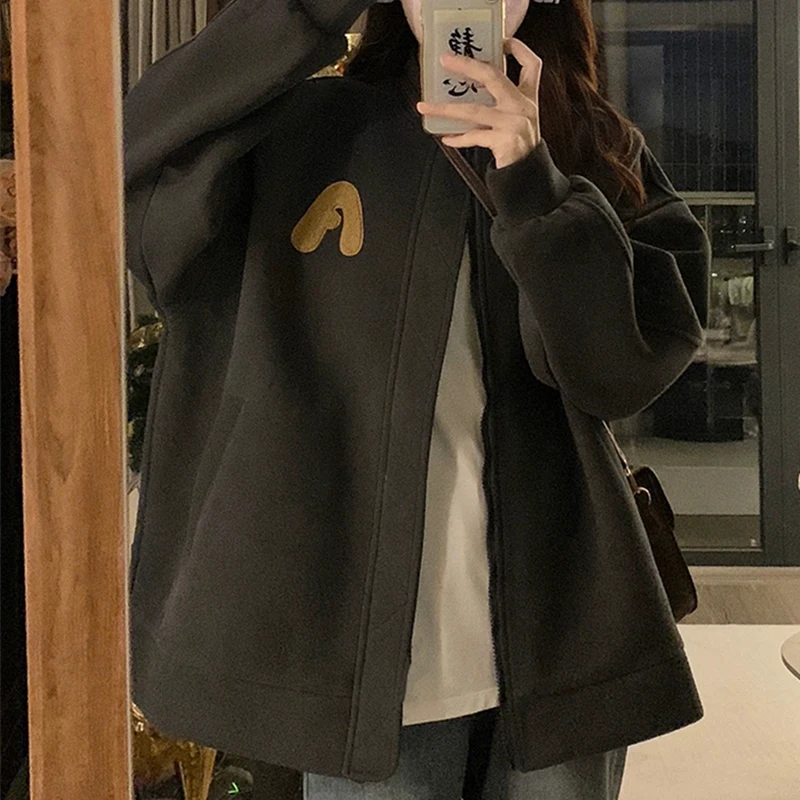 Women Oversize Jacket American Retro Casual All Match Loose Baseball Uniform Female Fall Winter Letter Embroidery Outwear
Women Oversize Jacket American Retro Casual All Match Loose Baseball Uniform Female Fall Winter Letter Embroidery Outwear