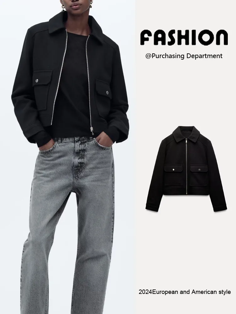 Spring New Arrival Women's Jaet Zipper Decorated Simple Soft Collar Long Sve Coat Commute Sle Regular Thin
Spring New Arrival Women's Jaet Zipper Decorated Simple Soft Collar Long Sve Coat Commute Sle Regular Thin