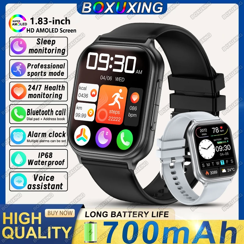 New BOXUXING Smartwatches Men Women Sports Fitness Track IP68 Waterproof Built-in 24H Heart Rate 700 mAh Battery Call Smartwatch
New BOXUXING Smartwatches Men Women Sports Fitness Track IP68 Waterproof Built-in 24H Heart Rate 700 mAh Battery Call Smartwatch