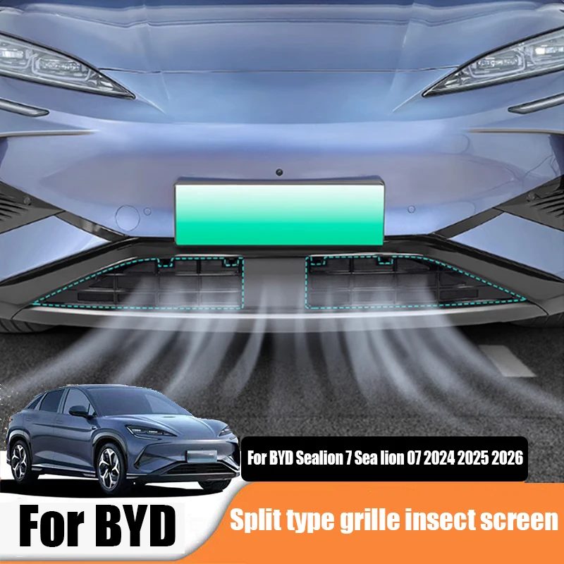 For BYD Sealion 7 Sea lion 07 EV 2024 2025 Automotive split grille insect screen ABS material exterior protective parts
For BYD Sealion 7 Sea lion 07 EV 2024 2025 Automotive split grille insect screen ABS material exterior protective parts