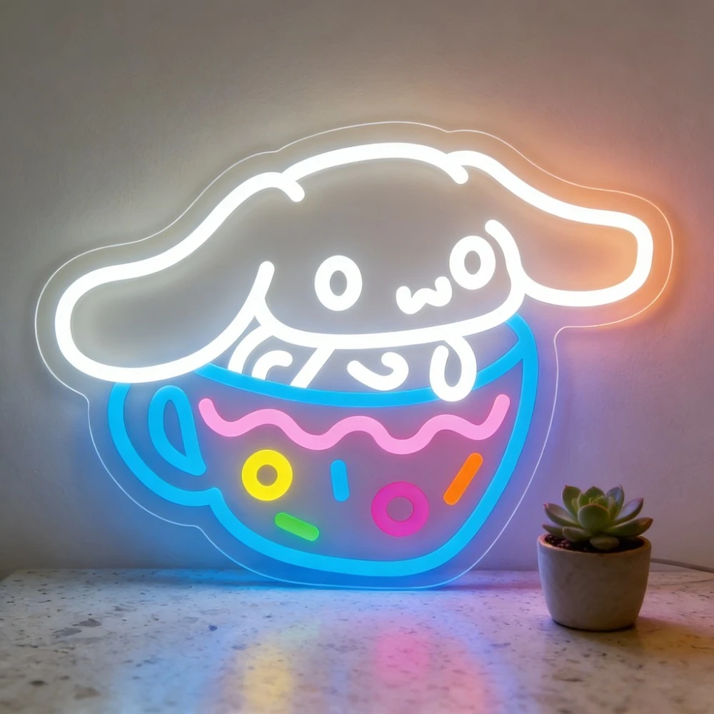 Cinnamoroll in Cup LED Neon Light Sign USB Powered Dimmable Sign for Bedroom Game Room Cafe Bar Wall Decor Night Light Gift
Cinnamoroll in Cup LED Neon Light Sign USB Powered Dimmable Sign for Bedroom Game Room Cafe Bar Wall Decor Night Light Gift