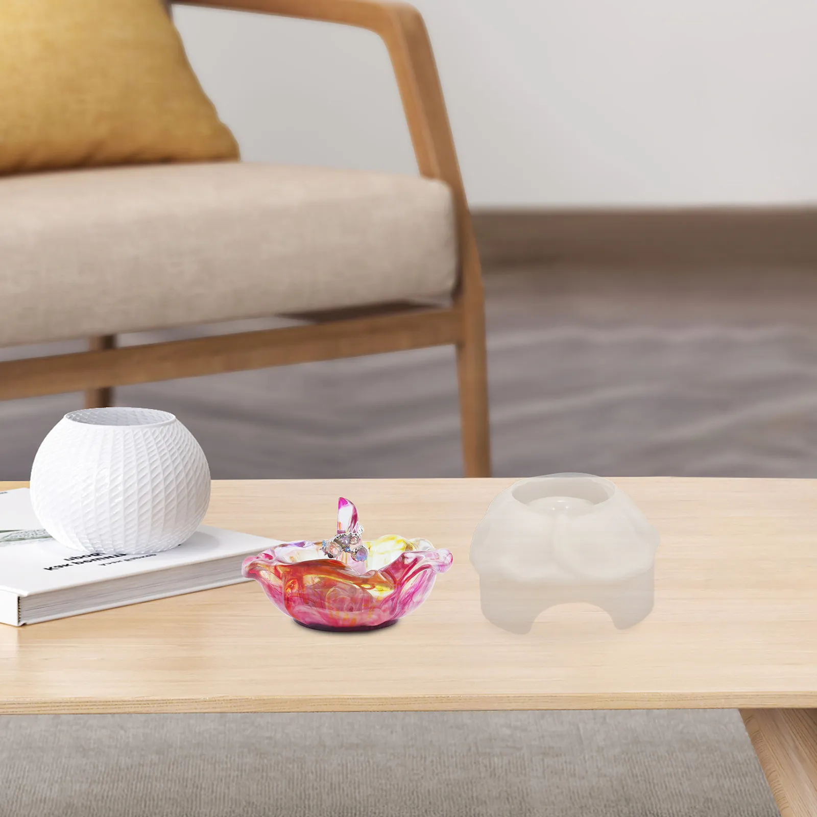 Набор из 2 силиконовых форм для эпоксидной смолы: подставка для украшений, держатель для колец, формы для изготовления изделий из кристаллического клея, креативный набор для рукоделия
Набор из 2 силиконовых форм для эпоксидной смолы: подставка для украшений, держатель для колец, формы для изготовления изделий из кристаллического клея, креативный набор для рукоделия