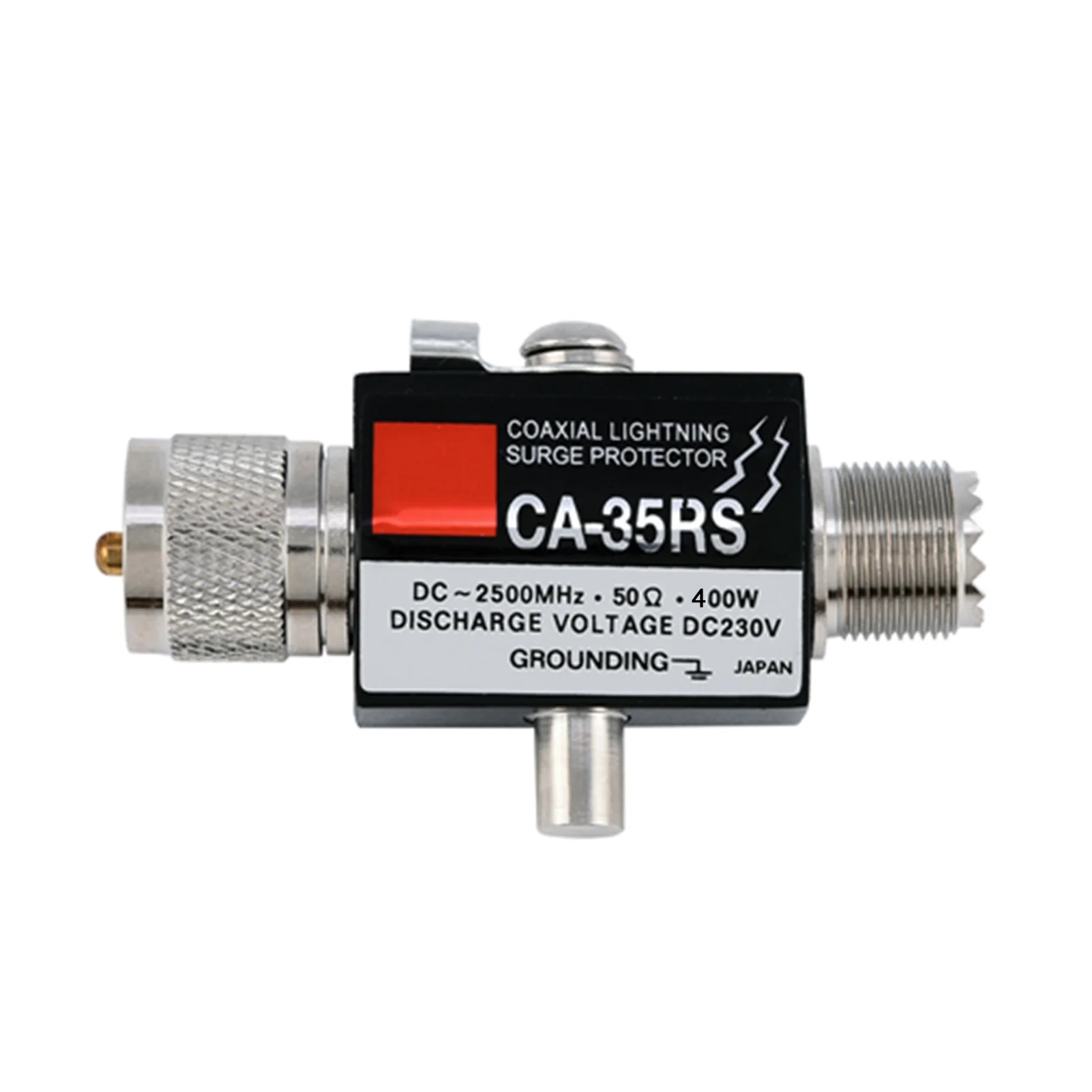 Coaxial Lightning Surge Protector Arrester Male to Female UHF Connector CA-35RS
Coaxial Lightning Surge Protector Arrester Male to Female UHF Connector CA-35RS