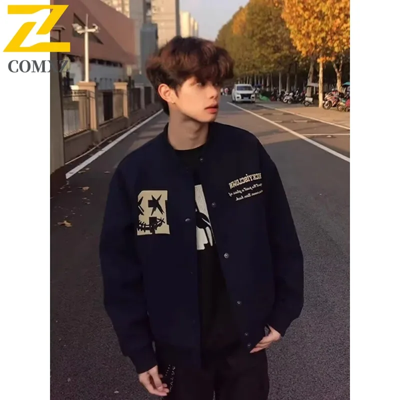 COMXZ American Style Baseball Embroidered Jacket Men Spring Autumn 2025 New Casual Retro Niche Couple New Coat Lightweight
COMXZ American Style Baseball Embroidered Jacket Men Spring Autumn 2025 New Casual Retro Niche Couple New Coat Lightweight