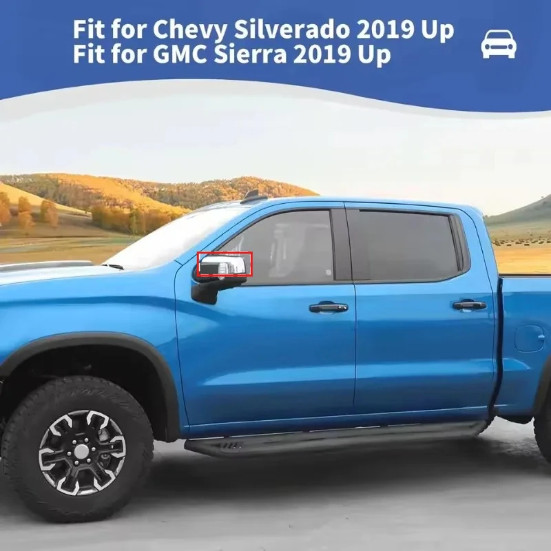 For Silverado Side Mirror Cover Cap Trim Fit for Chevy Silverado/GMC Sierra 2019-2025 Exterior Accessories 2pcs 84612941
For Silverado Side Mirror Cover Cap Trim Fit for Chevy Silverado/GMC Sierra 2019-2025 Exterior Accessories 2pcs 84612941
