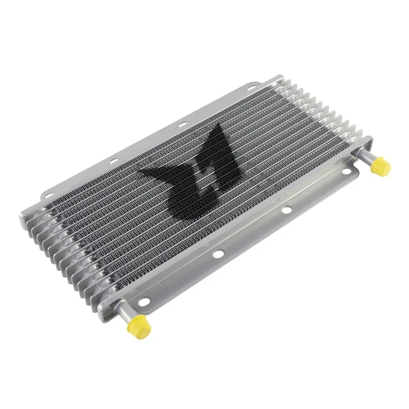 Tube and fin Universal 14 Row Oil Cooler Transmission 11"x4.2"x0.75" (280x107x19mm) inlet/outlet 9.6mm 3/8" Barb Aluminum
Tube and fin Universal 14 Row Oil Cooler Transmission 11"x4.2"x0.75" (280x107x19mm) inlet/outlet 9.6mm 3/8" Barb Aluminum