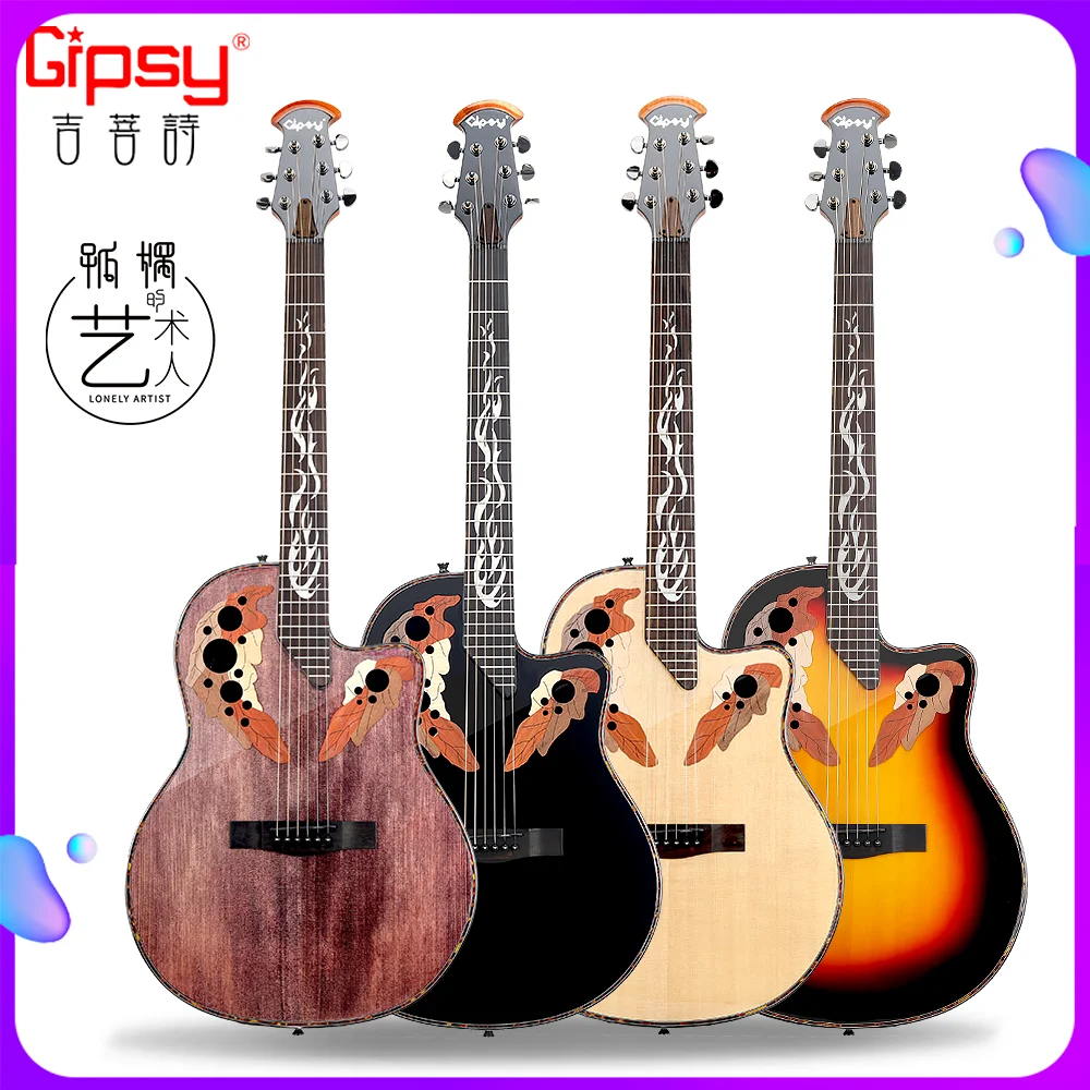 Gipsy SFT Solid Folk Guitar 41 36, 38, 40 дюймов, звуковое отверстие винограда, электрическая коробка из углеродного волокна, дорожная черная, синяя, красная, в стиле Ovation
Gipsy SFT Solid Folk Guitar 41 36, 38, 40 дюймов, звуковое отверстие винограда, электрическая коробка из углеродного волокна, дорожная черная, синяя, красная, в стиле Ovation