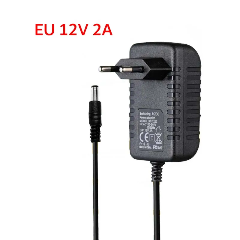 AC 110V~220V To DC12V Switching Power Supply 2A Power Adapter 2.1mm*5.5mm Lighting Transformer EU Plug For LED Light CCTV Camera
AC 110V~220V To DC12V Switching Power Supply 2A Power Adapter 2.1mm*5.5mm Lighting Transformer EU Plug For LED Light CCTV Camera