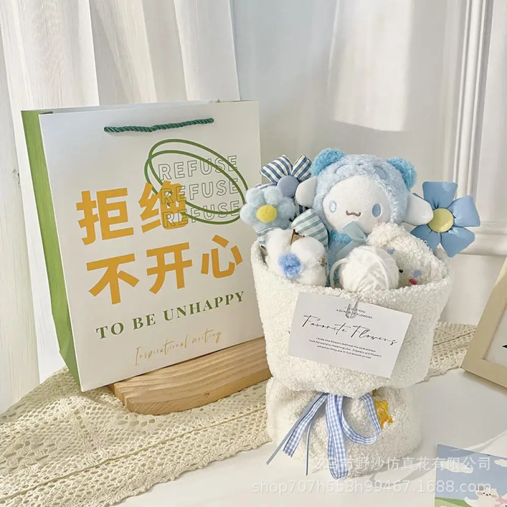 Cartoon Kawaii Kuromi Cinnamoroll Doll Bouquet Sanrioed Festival Girlfriend Birthday Gift Finished Product Plush Cute Decoration
Cartoon Kawaii Kuromi Cinnamoroll Doll Bouquet Sanrioed Festival Girlfriend Birthday Gift Finished Product Plush Cute Decoration