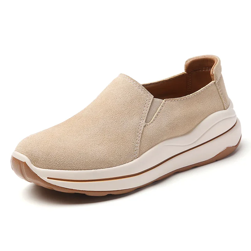 New fashion genuine leather women's height-increasing fashion high-heeled casual women's leather shoes, loafers
New fashion genuine leather women's height-increasing fashion high-heeled casual women's leather shoes, loafers