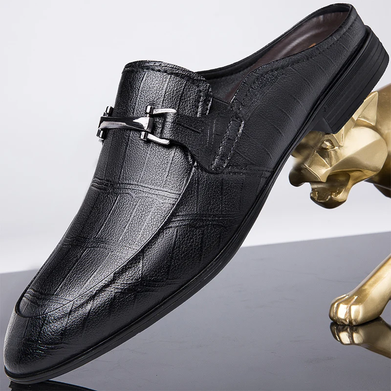 Summer Men's Comfortable New Top Leather Business High Quality Half Drag Fashionable Men's Outdoor Breathable Soft Soled Loafers
Summer Men's Comfortable New Top Leather Business High Quality Half Drag Fashionable Men's Outdoor Breathable Soft Soled Loafers