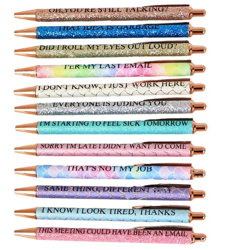 Gel Pens Funny Gel Ink Pens Set Of 12 Hilarious Quick-drying Writing Tools For Students Teachers Portable Stationery Supplies
Gel Pens Funny Gel Ink Pens Set Of 12 Hilarious Quick-drying Writing Tools For Students Teachers Portable Stationery Supplies