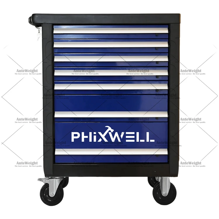 PHIXWELL Classic 7 Drawer Metal Tool Trolley with Tool Set for Car Repairing Workshop
PHIXWELL Classic 7 Drawer Metal Tool Trolley with Tool Set for Car Repairing Workshop