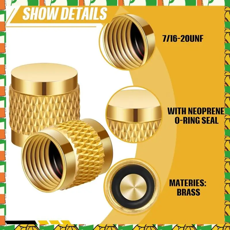 Professional Tool 1/4 Flare Cover, Round Brass With Neoprene O-Ring Seal, HVAC Valve Cover, Refrigerant Lock Cover, HVAC Lock Co
Professional Tool 1/4 Flare Cover, Round Brass With Neoprene O-Ring Seal, HVAC Valve Cover, Refrigerant Lock Cover, HVAC Lock Co
