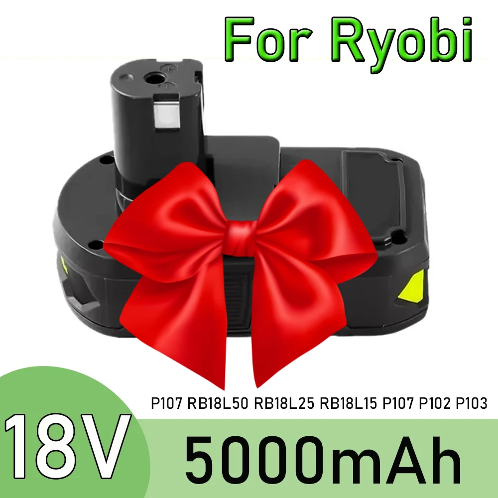 For Ryobi 18V 5000mAh Li-ion Battery For Ryobi P107 Replacement Battery RB18L50 RB18L25 RB18L15 P107 P102 P103 with LED
For Ryobi 18V 5000mAh Li-ion Battery For Ryobi P107 Replacement Battery RB18L50 RB18L25 RB18L15 P107 P102 P103 with LED