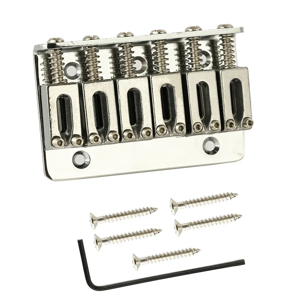 High Quality Hardtail Bridge Guitar Bridg Set Hard Tail Parts W/wrench 5x Screws Fixed Saddle Bridge For 6 String
High Quality Hardtail Bridge Guitar Bridg Set Hard Tail Parts W/wrench 5x Screws Fixed Saddle Bridge For 6 String