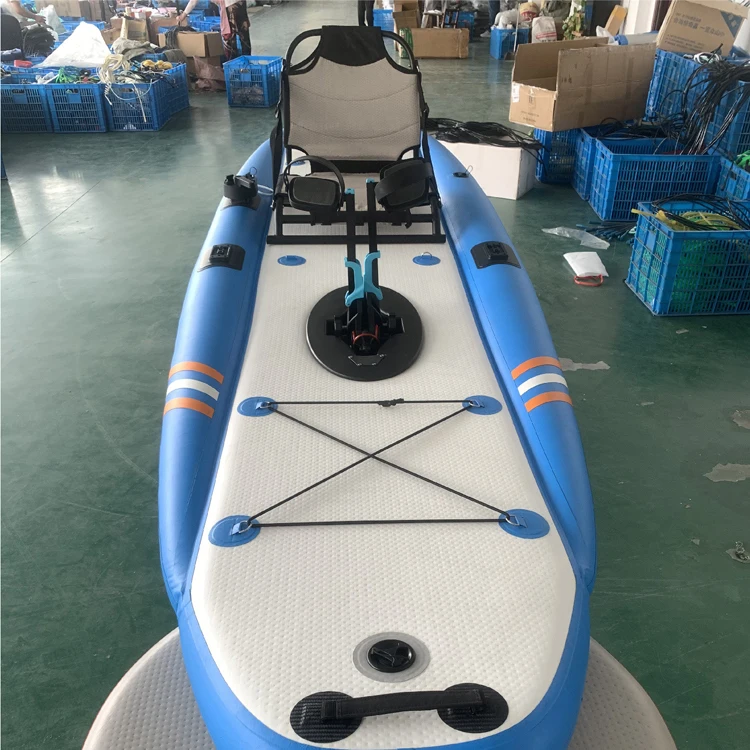 Wholesale 12 foot single inflatable auxiliary pedal surfboard with pedal drive system
Wholesale 12 foot single inflatable auxiliary pedal surfboard with pedal drive system