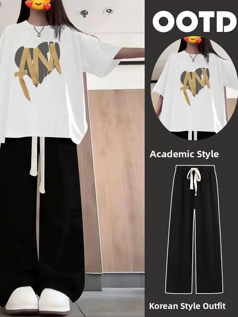 plus Size Casual Two-Piece Set Women's Short Sleeve T-Shirt Straight Leg Pants Summer Comfortable Breathable Loose Fit Outfit
plus Size Casual Two-Piece Set Women's Short Sleeve T-Shirt Straight Leg Pants Summer Comfortable Breathable Loose Fit Outfit