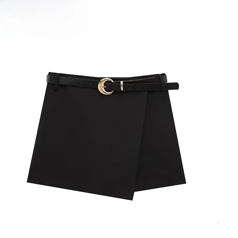 ZBZA Spring New Women's Faion Design Belted Double Breasted Skirt Pants High Waist ort orts Summer Casual Jeans 
ZBZA Spring New Women's Faion Design Belted Double Breasted Skirt Pants High Waist ort orts Summer Casual Jeans