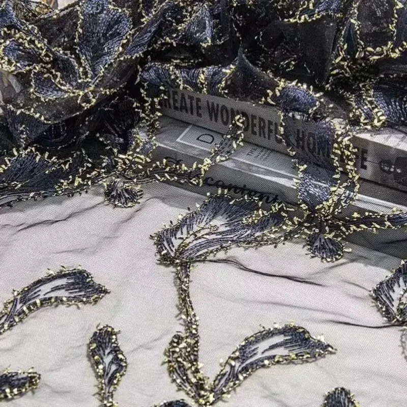 Ancient Hanfu costume gold thread trumpet flower embroidered lace trim net fabric for dress DIY cosplay wedding decoration
Ancient Hanfu costume gold thread trumpet flower embroidered lace trim net fabric for dress DIY cosplay wedding decoration