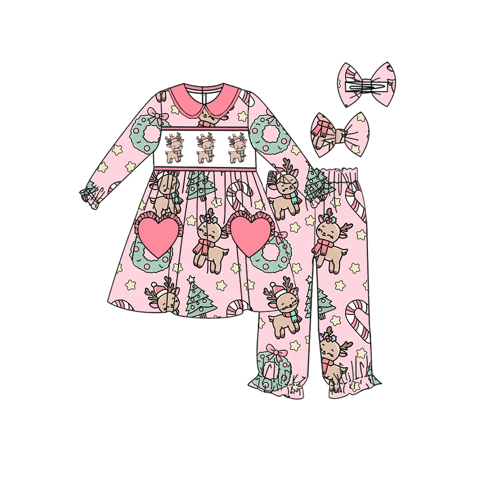 Рождественские повседневные пижамы, детские комплекты с длинными рукавами и карманами в форме сердца и принтом лося, детская одежда для сна для мальчиков и девочек
Рождественские повседневные пижамы, детские комплекты с длинными рукавами и карманами в форме сердца и принтом лося, детская одежда для сна для мальчиков и девочек