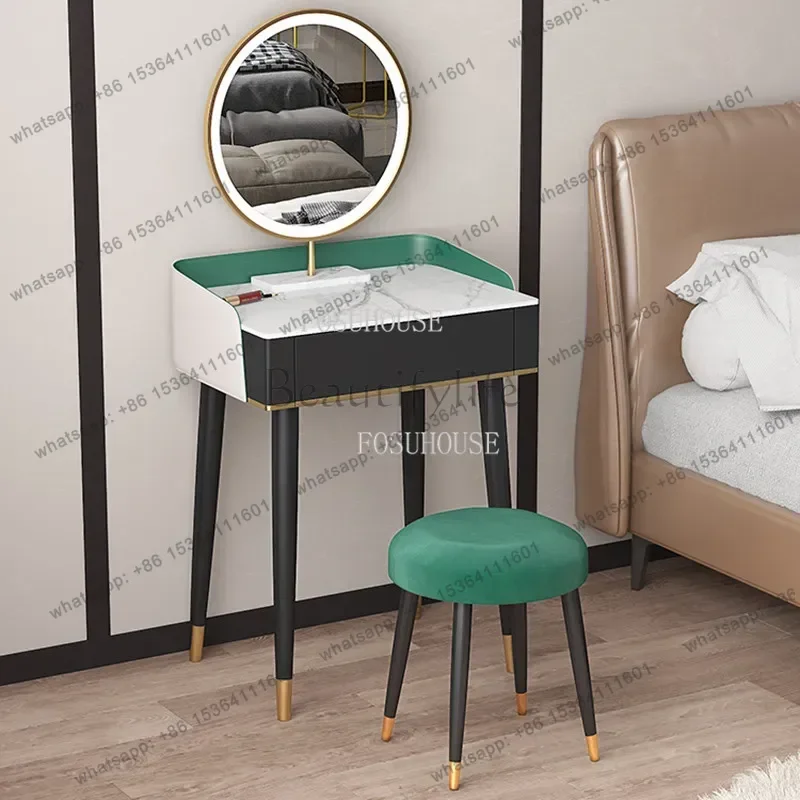 Nordic Light Luxury Bedroom Furniture Dressing Table Small apartment dresser Home with Mirror/Makeup Stool Suit Makeup Tables B
Nordic Light Luxury Bedroom Furniture Dressing Table Small apartment dresser Home with Mirror/Makeup Stool Suit Makeup Tables B