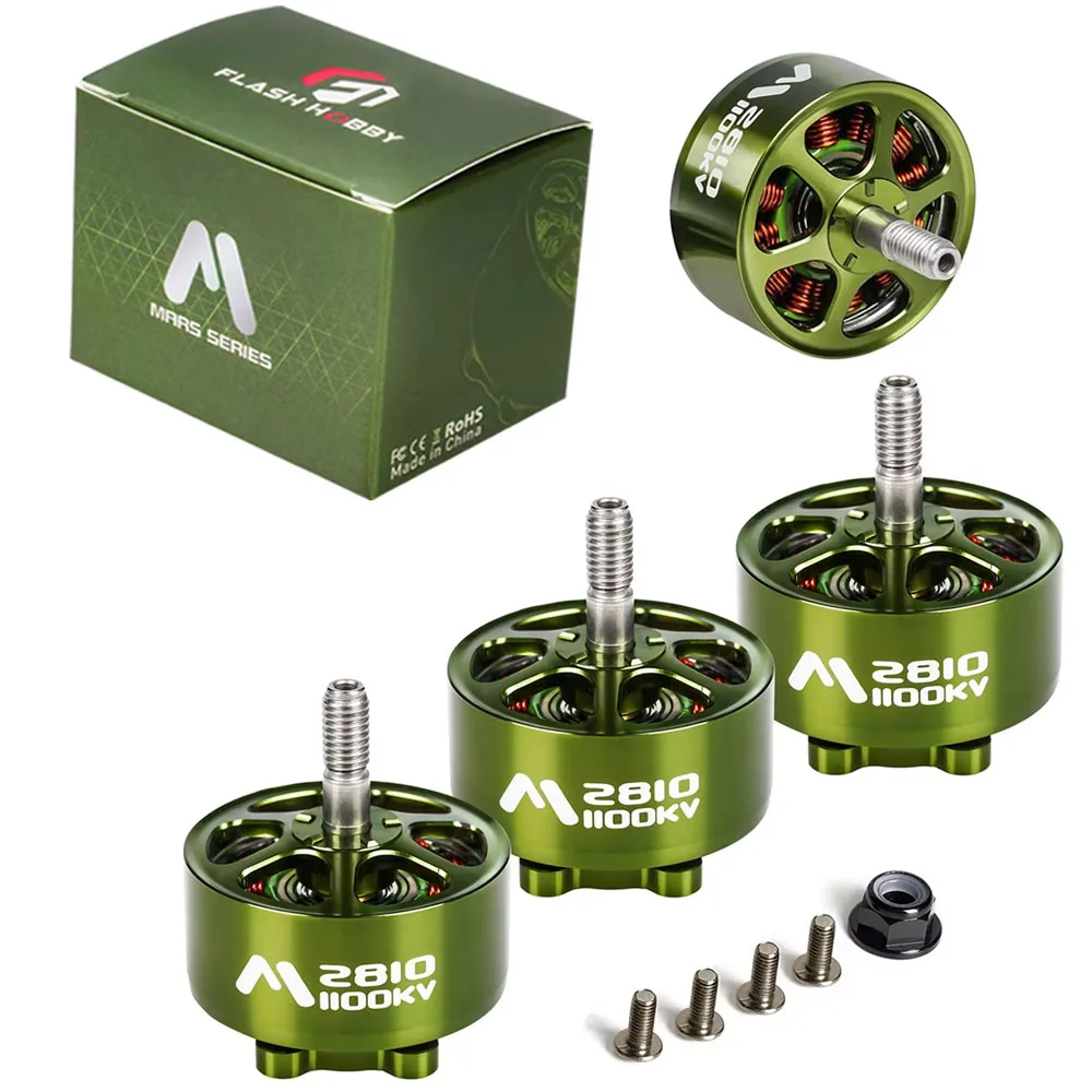 4 шт. Бесщеточные моторы FLASHHOBBY Mars M2810 2810 1100KV для FPV-дронов X-класса с диагональю 7/8 дюймов для дальних полетов и фристайла
4 шт. Бесщеточные моторы FLASHHOBBY Mars M2810 2810 1100KV для FPV-дронов X-класса с диагональю 7/8 дюймов для дальних полетов и фристайла