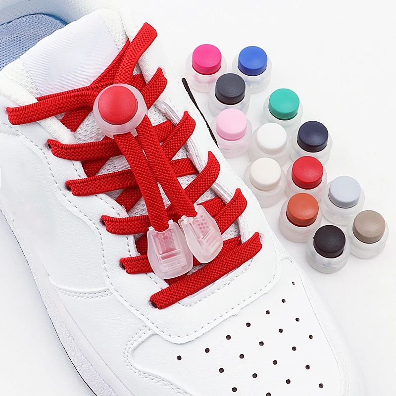 New Elastic Shoe Laces Round Snap Lock Flat Shoelaces Without Ties Kids Adult Quick Shoelace Shoe Accessories 2 Pair
New Elastic Shoe Laces Round Snap Lock Flat Shoelaces Without Ties Kids Adult Quick Shoelace Shoe Accessories 2 Pair