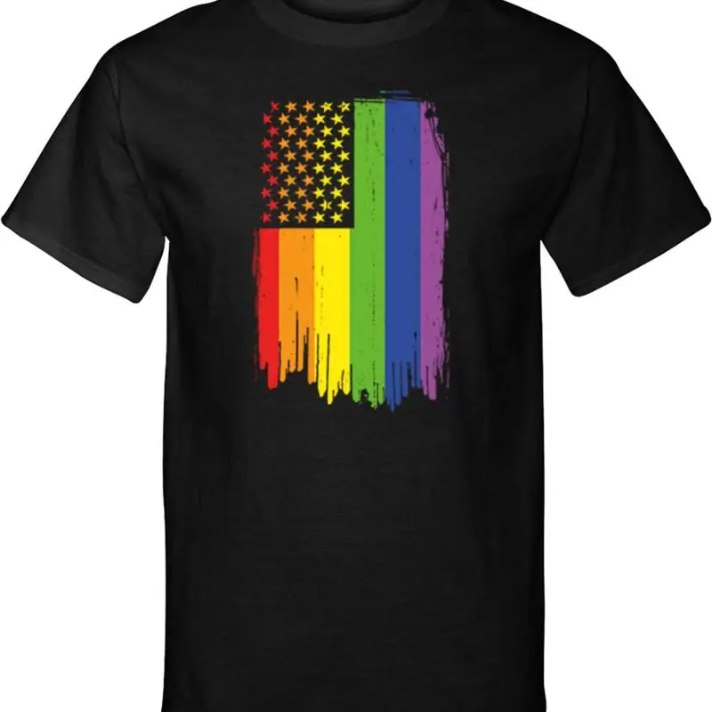 Лгбт высокая футболка с флагом гей-прайда
Лгбт высокая футболка с флагом гей-прайда